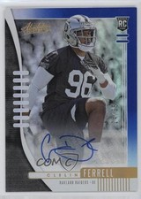 2019 Absolute Rookie Blue Spectrum Signatures 24/35 Clelin Ferrell #181 Auto go9