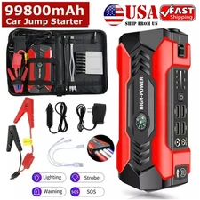 Car Jump Starter Booster Jumper Box Power Bank Battery Charger Portable Fast Cha