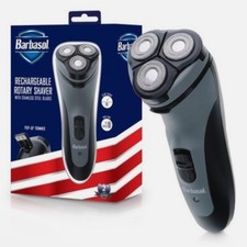 Barbasol Rotary Shaver, Rechargeable Electric Rotary Shaver with Stainless St...
