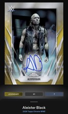 Aleister Black Gold 50cc Base Signature Legendary - 2026 Slam WWE Chrome Digital