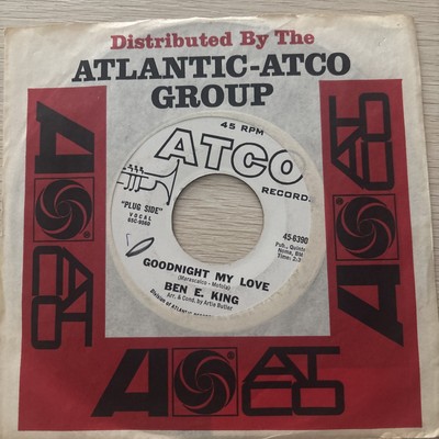 BEN E KING GOODNIGHT MY LOVE / I CAN'T BREAK THE NEWS TO MYSELF 45 7'' PROMO