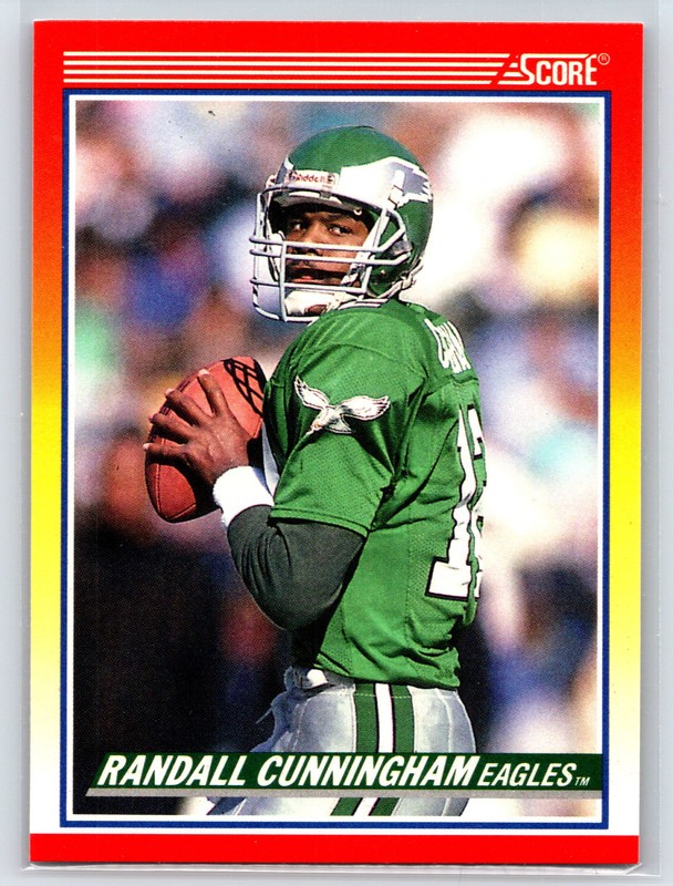 #605 Randall Cunningham, Philadelphia Eagles 1990 Score Base