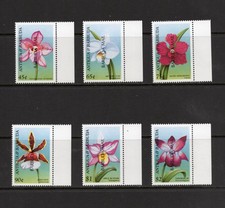 S5417 Barbuda 1999 Flora Orchideen ÜBERDRUCKT 6 Marken MNH