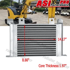 ALUMINUM HYDRAULIC OIL COOLER Fits KOMATSU PC30MR-2 PC35MR-2 ENGINE#22L-03-21122