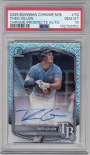 2025 Bowman Chrome Mega Box Mojo Refractor Auto Theo Gillen PSA 10 ZK