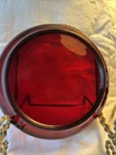 Vintage Anchor Hocking ROYAL RUBY Red Glass Punch Bowl STAND BASE ONLY