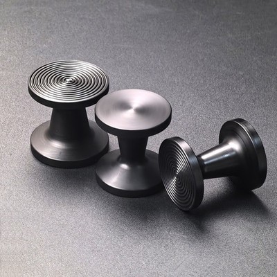 51MM 53MM 58MM PP Black Flat Ripple Base Double Sided Coffee Tamper for Espresso