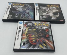 Pokémon Diamond + Pearl + Platinum Nintendo DS Authentic Lot 100% Complete CIB