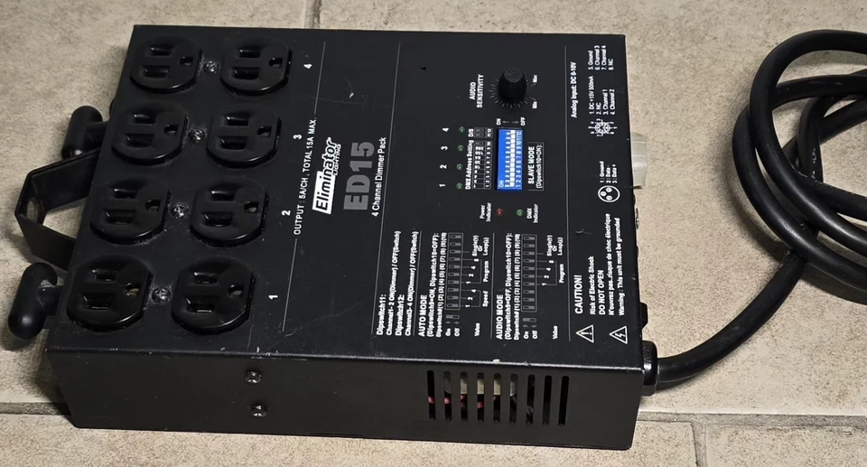 Eliminator Lighting ED-15 4-Channel DMX Lighting Dimmer - Image 3 of 4