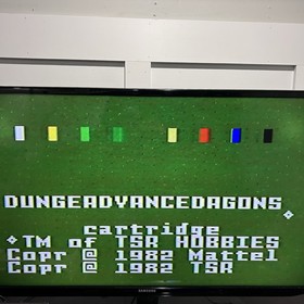 Advanced Dungeons & Dragons Intellivision Game Vintage 1982 CIB w/ Manual