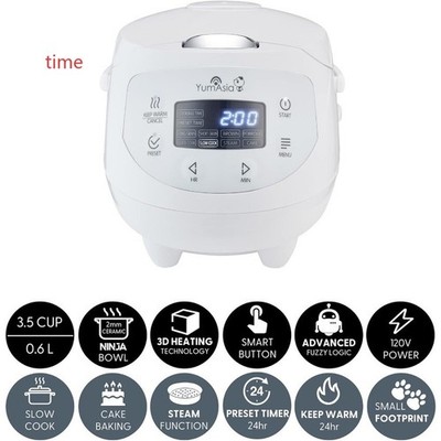Yum Asia Panda Mini Rice Cooker 120V With Ninja Ceramic Bowl discount