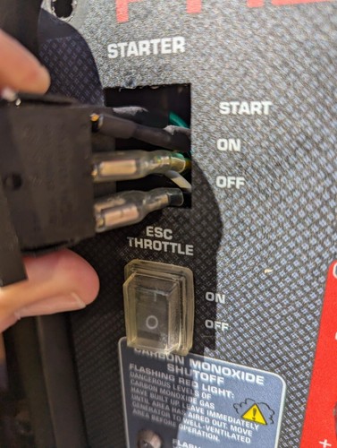2-Pack Start On Off Switch for Harbor Freight Predator 7000 8750 9500 Watt 2pk - Afbeelding 1 van 7
