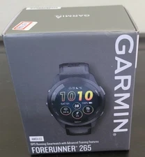 Garmin Forerunner 265 GPS Smartwatch 46 mm Fiber-Reinforced polymer, Black