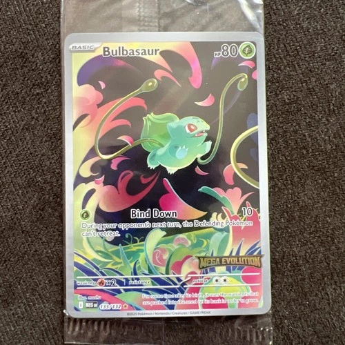 2025 POKEMON MEG EN-MEGA EVOLUTION 133 BULBASAUR ILLUSTRATION RARE Sealed
