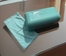 Tiffany Co. Hard Shell Sunglasses/Glasses Case With Cloth Bag : Used