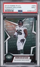 2019 PANINI ROOKIES & STARS LONGEVITY #200 QUINNEN WILLIAMS 17/80 PSA 9
