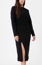 Tanya Taylor Long Sleeve Solid Cody Dress Size L