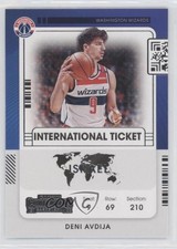 2021-22 Panini Contenders International Ticket Deni Avdija #19 0n0t