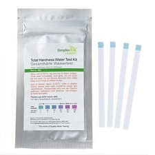 Total Water Hardness Test Strips Kit x 20  Drinking Water Softener Testing Setup