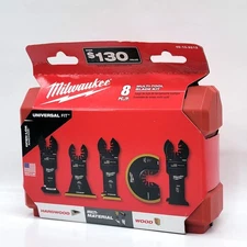 Milwaukee Oscillating Multi-Tool Blade Kit OPEN-LOK 8pc 49-10-9212 *Made in USA*