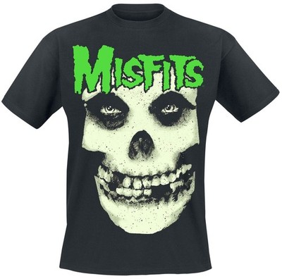 Misfits T-Shirt Herren Jarek Skull schwarz Band-Merch, Bands, Horror, Totenköpfe