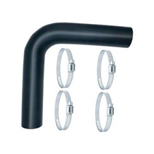 90 Degree Reinforced Gas Tank Fuel Filler Neck Hose 1 1/2" ID,15 7/8" Length 