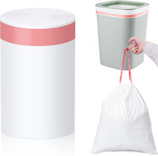 13 Gallon Drawstring Tall Kitchen Trash Bags,Clean Fresh Scent and Heavy Duty Ga