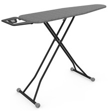 Ironing Board with Cover Pad, Height Adjustable, Metal 43"L x 14"W x 36"H Gray