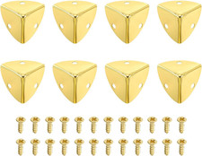 8 Pcs Decorative Box Corner Cover, 23mm Metal Edge Guard, Furniture Corner Edges