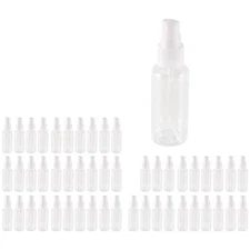 50 Pieces 50Ml  Bottles Plastic Empty Refillable Atomiser Transparent4945