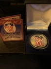 American Eagle 2000 Colorized .999 Fine Silver Dollar With Original Case/cert.