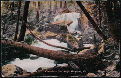 BLUE RIDGE MOUNTAINS PA Cascades Waterfalls Antique Postcard Early Vtg PC
