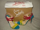 100% AUTHENTIC NEW WOMEN LOUBOUTIN DOUBLE TUTTI 120 STRAPPY SANDALS/HEELS US 8 — photo 2