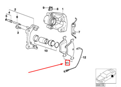 NEU BMW 3 E46 RÜCKSEITE BREMSBELÄGE 6761240 34216761240 ORIGINAL 