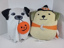 Target Bullseye Halloween Dog Ghost  Witch Plush Pillows 2024 Set Of 2