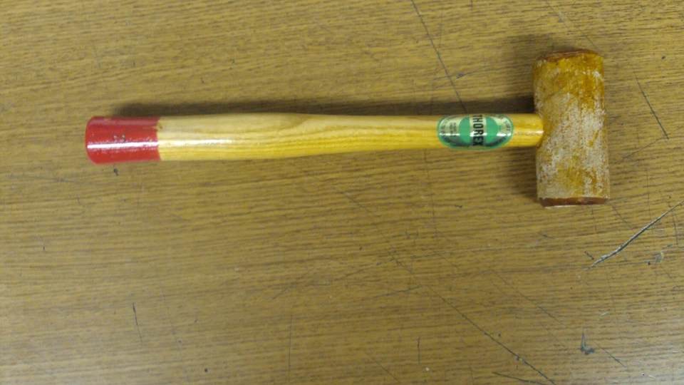 NUEVO MAZO MARTILLO CUERO CRUDO CARA SUAVE HERRAMIENTAS THOREX - HECHO EN INGLATERRA B46 Foto 2 de 4