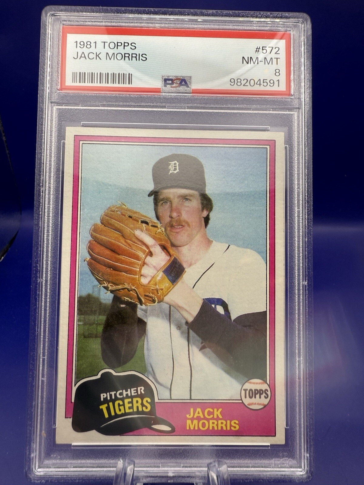 1981 Topps - Jack Morris #572 NM-MT PSA 8