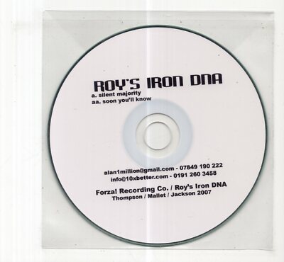 (JD369) Roy's Iron DNA, Silent Majority - 2007 DJ CD