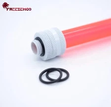 10X White FreezeMod brass 14MM G1/4 coupling fitting OD 14MM Rigid tubing water