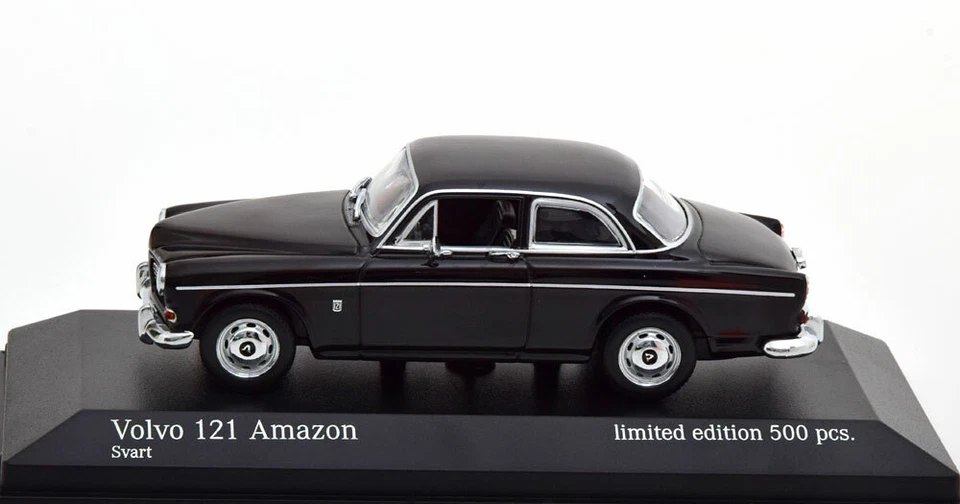 VOLVO 121 AMAZON SVART BLACK 1966 MINICHAMPS 943171003 1/43 500 PIECES METAL - Photo 3/4