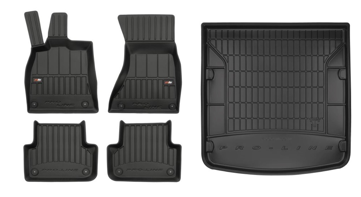 Tapis de sol Audi A5 8T Sportback 2012-2016 pour éviter l'usure du sol et les taches de coffre