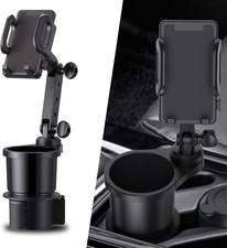Pack 1 Car Cup Holder Phone Mount 2 in 1 Cup Holder Expander Adapter 360