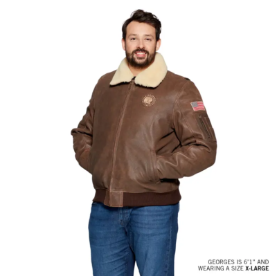 Indian Motorcycle Men's Flying Jacket Brown 2864826 | eBay