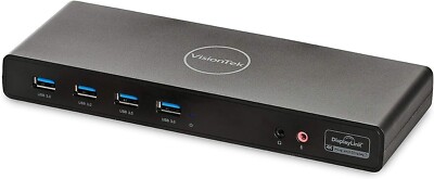 Dual Display Docking Station 4K USB 3.0 / USB-C VisionTek - VT4000 - Gaming
