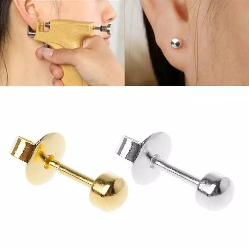 12 Pairs Ear Piercing Gun Earring Disposable Set Hypoallergenic Ear Stud  Jewelry