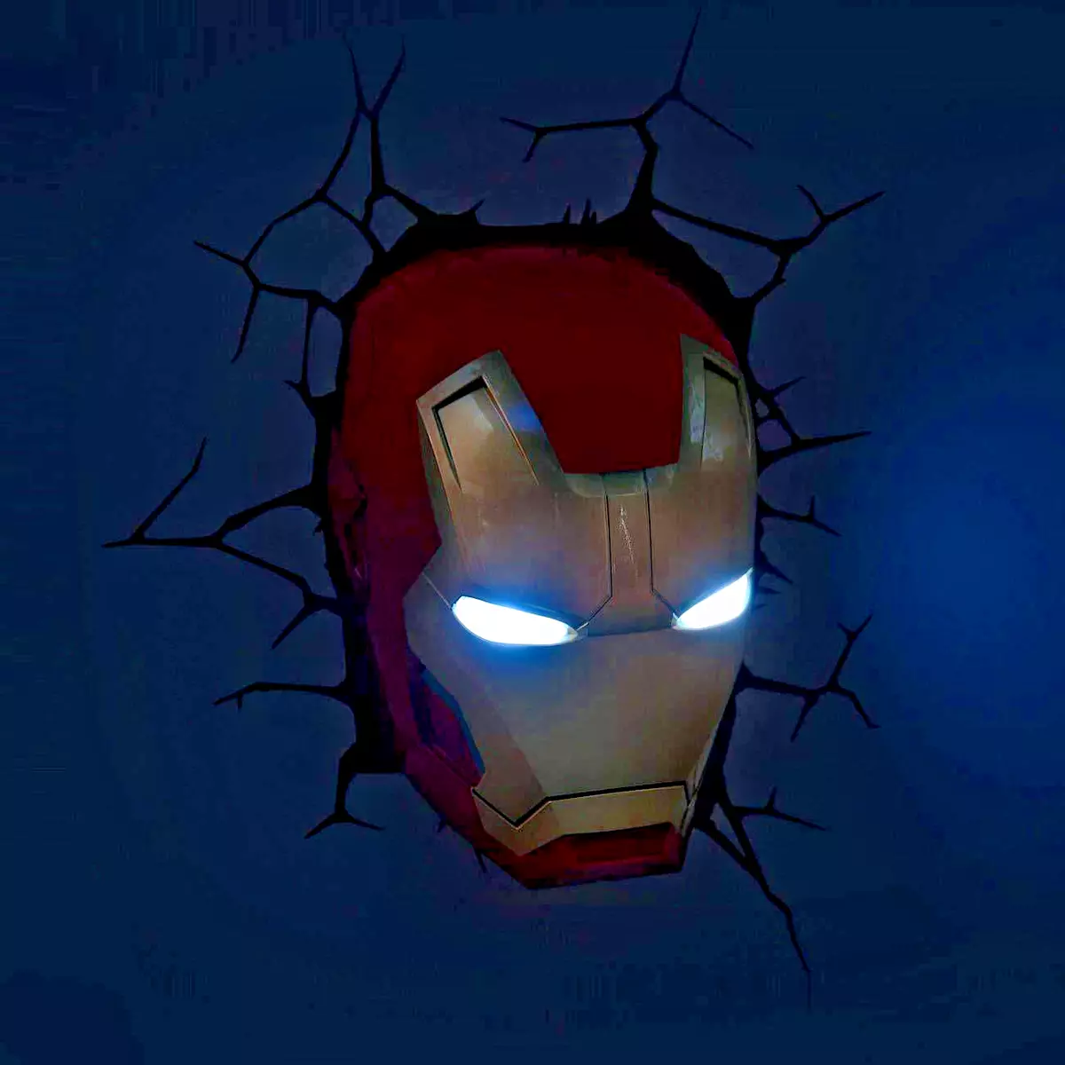 Wall 3D LED Lamp Marvel Iron Man Avengers red COLLECTABLE gift idea Kids room