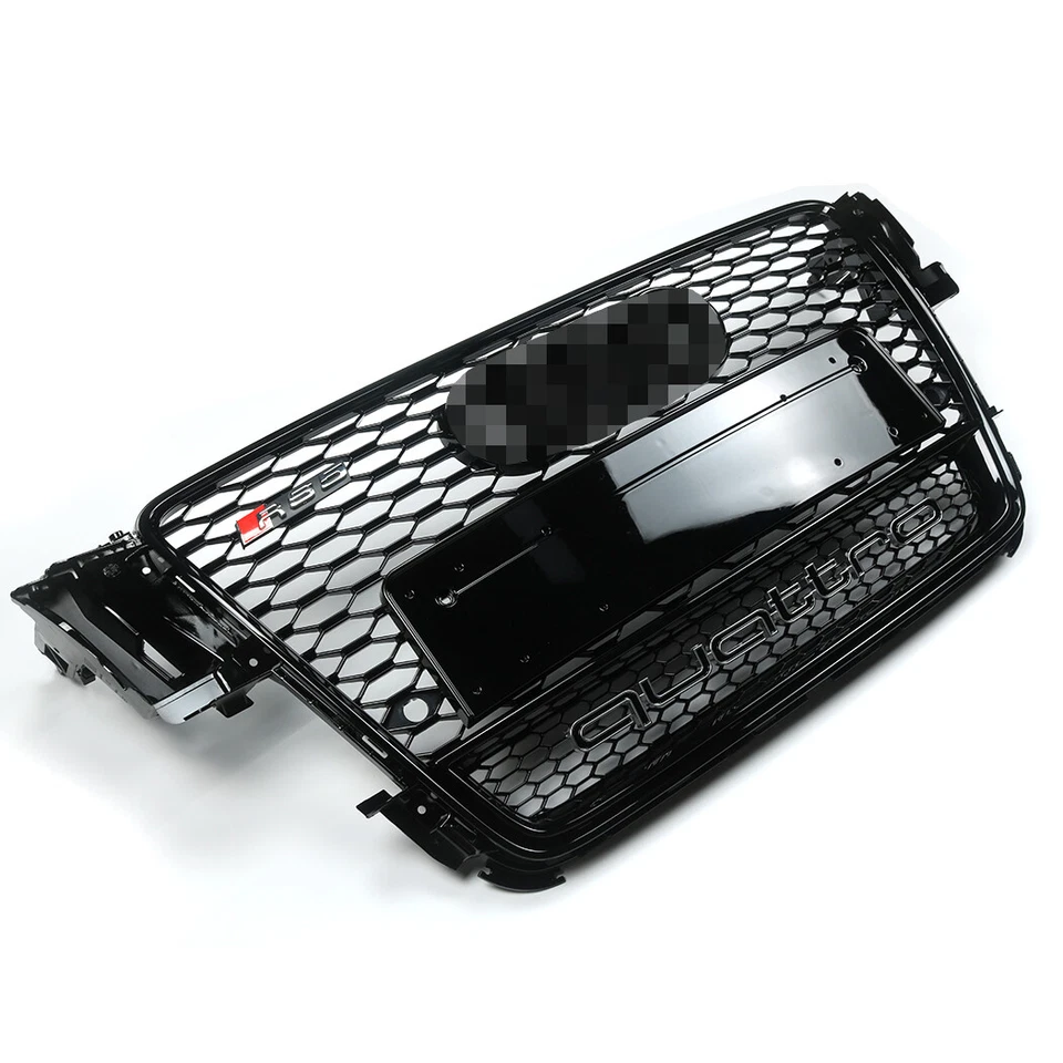Para Audi A5/S5 B8 8T 2008-2012 RS5 Estilo Frontal Nido de Abeja Malla Quattro Rejilla Foto 2 de 4