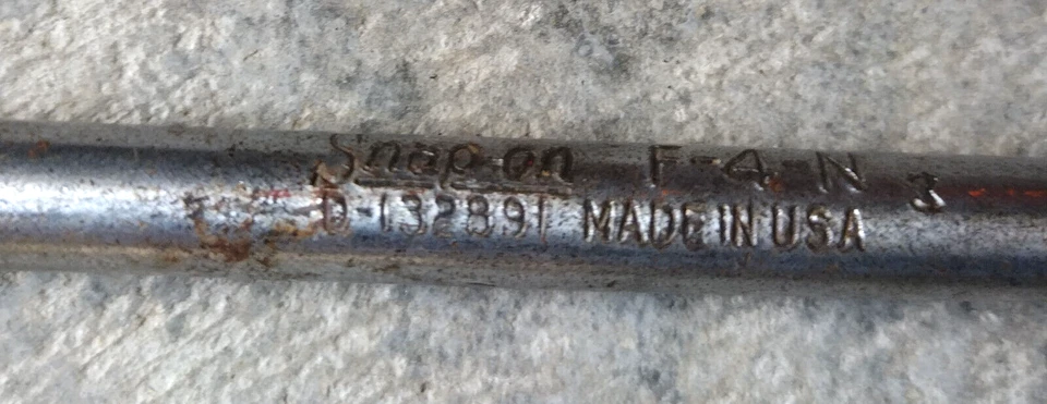 Llave de mango de velocidad de accionamiento vintage de 3/8" de 36" de largo F-4-N D-132891 Foto 3 de 4