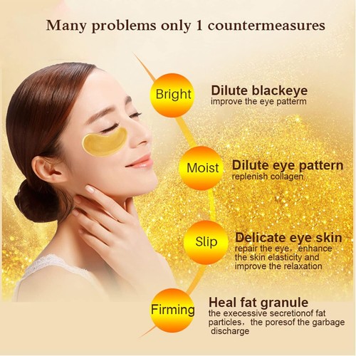 Under Eye Masks,Collagen 24K Gold Under Eye Patches for Puffy Eyes,Dark Circles - Picture 2 of 7