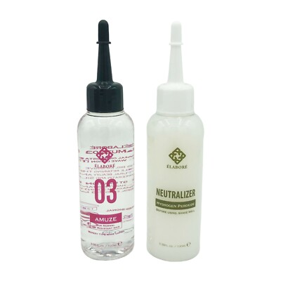 Elabore Amuze 03 Nourishing Perm for Normal, Resistant Hair 3.38 fl.oz/100ml